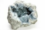 Sky Blue Celestine (Celestite) Crystal Geode - Madagascar #210375-2
